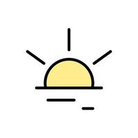 Sonnenaufgang Ramadan Vektor Symbol