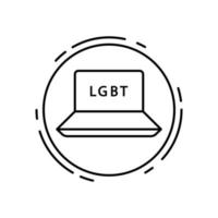 Notizbuch, lgbt Vektor Symbol