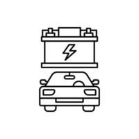 Auto Batterie, Auto Reparatur Vektor Symbol