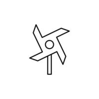 Windrad, Energie Vektor Symbol