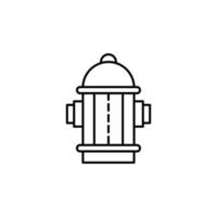 Hydrant, Wasser Vektor Symbol