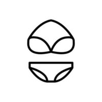 Badeanzug, Kleider Vektor Symbol
