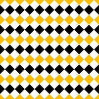 Gelb und schwarz Diamant nahtlos Muster Argyle wiederholen Design. vektor