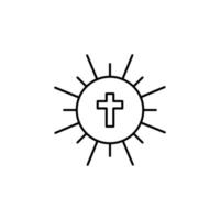 Christian Sonne, Christentum Vektor Symbol