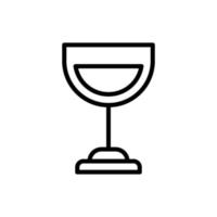 glas vin vektor ikon