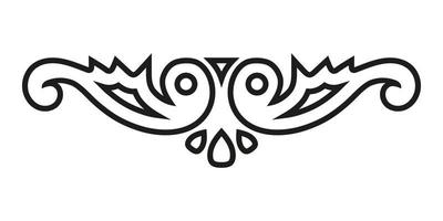 bokprydnad, rullning, vinjett, monogram i form av två stiliserade fåglar. vektor