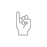 finger, hand, löfte vektor ikon