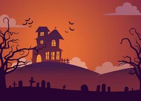 bakgrund design med halloween tema vektor