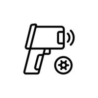 termometer, coronavirus vektor ikon