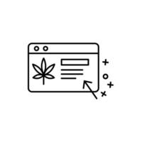 Karte Medizin Marihuana Vektor Symbol