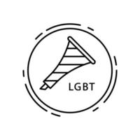 Horn, lgbt Vektor Symbol