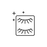 Wimpern, falsch Vektor Symbol