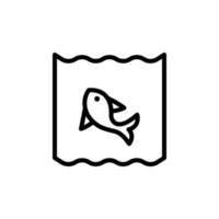 Fisch, Rosa, Ozean Vektor Symbol