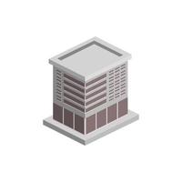 isometrisch Büro Gebäude Vektor Symbol