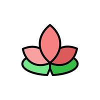 Lotus Alternative Medizin Vektor Symbol