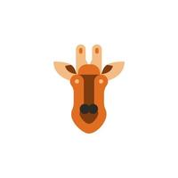 giraff, afrika, djur- vektor ikon