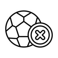 verpasst Strafe, Fußball Vektor Symbol