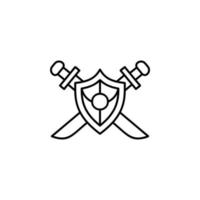 svärd, fe- berättelse vektor ikon