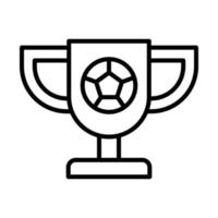 Trophäe, Fußball Vektor Symbol