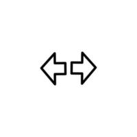 sväng signal indikator ikon design vektor