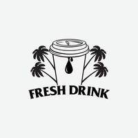 frisch trinken Symbol Logo Vektor