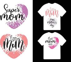 mamma mamma mamma motiverande svg citat t skjorta design, Lycklig mors dag t-shirt bunt och hantverk filer, mors dag t skjorta, bäst t-shirt mönster på mors dag. vektor