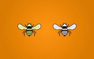 Biene Vektor Bild mit Farbe und Schwarz-Weiss. es können verwenden wie Symbole, Clip Art, und auf Startseite irgendein Produkt von Biene