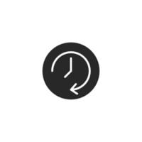 klocka ikon, isolerat klocka tecken ikon, vektor illustration