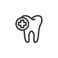 Dental Symbol, isoliert Dental Zeichen Symbol, Vektor Illustration