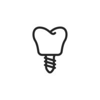 Dental Symbol, isoliert Dental Zeichen Symbol, Vektor Illustration