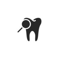 Dental Symbol, isoliert Dental Zeichen Symbol, Vektor Illustration