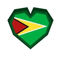 guyana flagga ikon, illustration av nationell flagga design med elegans begrepp, perfekt för oberoende design vektor