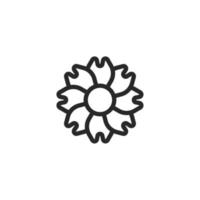 Blume Symbol, isoliert Blume Zeichen Symbol, Vektor Illustration