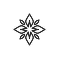 Blume Symbol, isoliert Blume Zeichen Symbol, Vektor Illustration