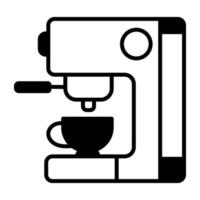 trendig kaffe tillverkare vektor