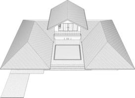 3D-Darstellung des Bauvorhabens vektor