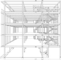 3D-Darstellung des Bauvorhabens vektor