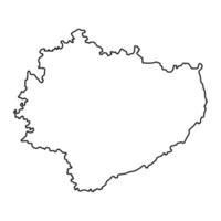 helig korsa vojvodskapet Karta, provins av polen. vektor illustration.
