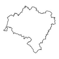 niedriger schlesisch Woiwodschaft Karte, Provinz von Polen. Vektor Illustration.