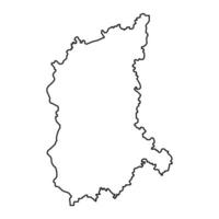 Lubusz Woiwodschaft Karte, Provinz von Polen. Vektor Illustration.