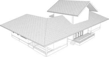 3D-Darstellung des Bauvorhabens vektor