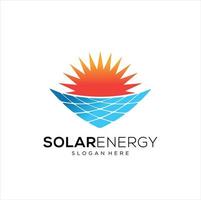 solenergi logotyp design vektor, solenergi logotyp vektor