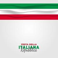 Plakat zum Tag der italienischen Republik vektor