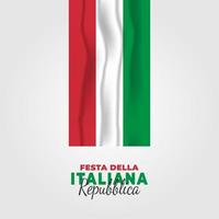 italiensk republik dag affisch vektor