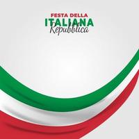 Plakat zum Tag der italienischen Republik vektor