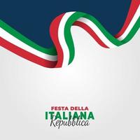 Tag der Republik Italien Poster vektor