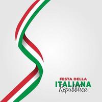 Tag der Republik Italien Poster vektor