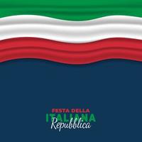 Tag der Republik Italien Poster vektor