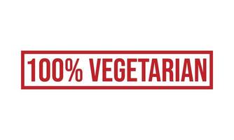 100 procent vegetarian sudd stämpel vektor