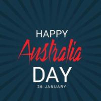 Illustration eines Hintergrunds für glücklichen Australien-Tag. vektor